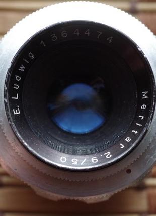 Объектив e.ludwig meritar 2.9 / 50 mm m42 мелкий грибок (