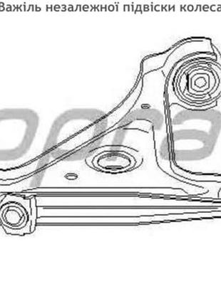 Важіль підвіски на opel omega b 03 52 029, 03 52 028