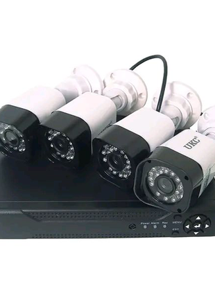 Комплект реєстратор dvr 4 камери dvr cad d001 kit