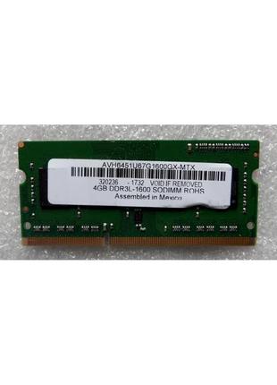 4 гб ddr3l-1600 so-dimm (для ноутбука)1 фото