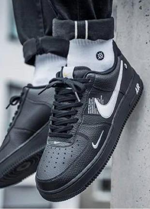 Кросівки nike air force 1 utility "black"