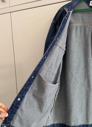 Джинсовка, джинсова куртка овершот рубашка tommy hilfiger8 фото