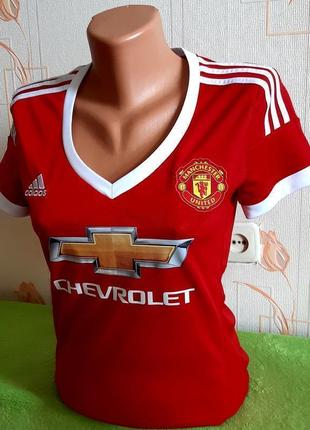 Бомбова оригінальна футболка adidas manchester united woman, made in vietnam6 фото