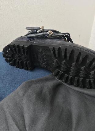 Итальянские ботинки santoni с крокодиловой кожи,новые3 фото