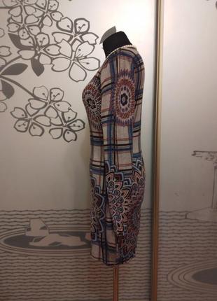 Кашемировое вискозное платье миди8 фото