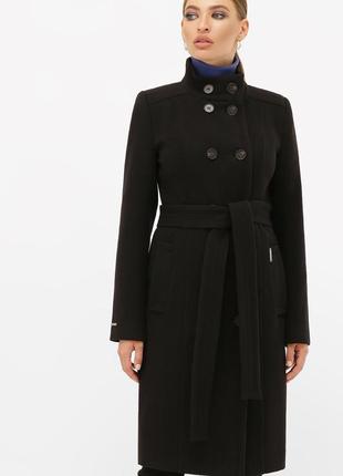 Пальто  женское демисезонное стильное двубортное размеры:42-482 фото