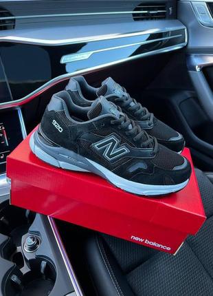 Мужские кроссовки new balance 920 black white5 фото