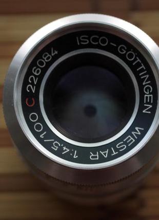Объектив isco - gotitingen westar100mm f/4.5  м42 микро потертости