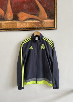 Adidas real madrid fc,мужская спортивная,футбольная куртка,оригинал,размер s-xs1 фото