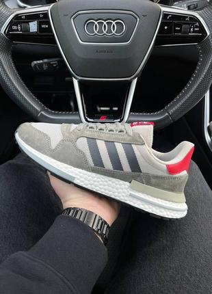 Мужские кроссовки adidas originals zx 500 commonwealht gray1 фото