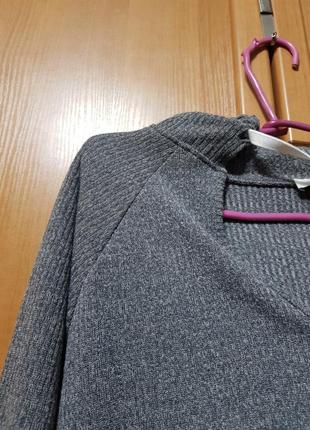 Стильный серый свитшот с капюшоном, красивый серый свитер, свитерок, кофта оверсайз6 фото
