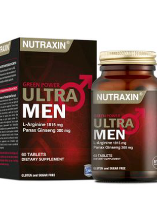 Дієтична добавка для чоловіків ultramen nutraxin, 60 таблеток