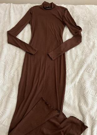 Темно шоколадное платье хс2 фото