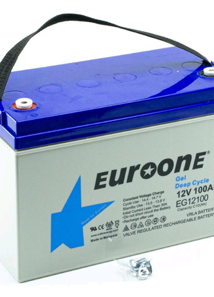 Гелевий акумулятор 100aч (100 ah) 12v euroone gel