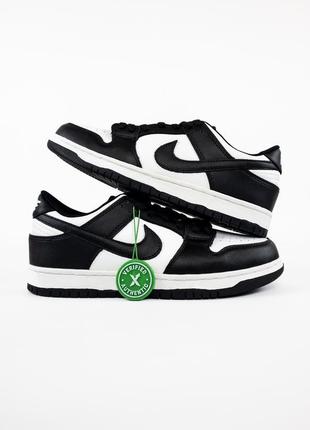 Nike dunk low black white retro4 фото