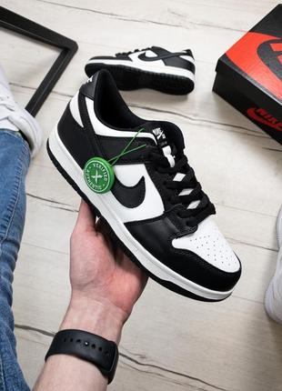 Nike dunk low black white retro8 фото