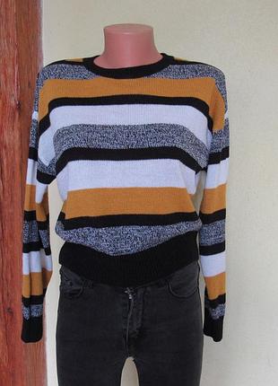 Светр в  різнокольорову смужку від h&m 2