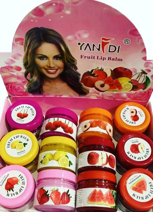 Бальзам для губ в баночці fruit lip balm 15г