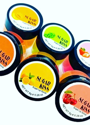 Цукровий скраб для губ в баночці lip scrub meover