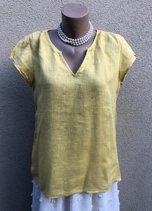 Жовта льон блуза,сорочка,етно стиль бохо10 фото