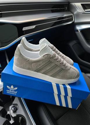 Мужские кроссовки adidas originals gazelle gray5 фото