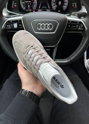 Мужские кроссовки adidas originals gazelle gray2 фото