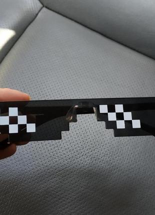 Піксельні окуляри сонцезахисні deal with it (8бит 8bit minecraft4 фото