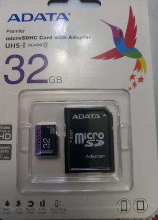 Карта памяті microsd adata 32gb