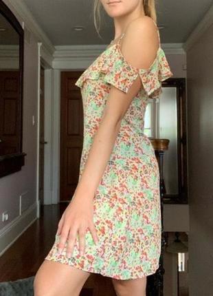 Zara цветочное мини платье5 фото