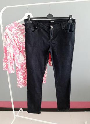 Базовые фирменные джинсы графит_#183