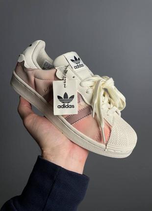 Adidas superstar cappuccino pink⚡️    женские спортивные кроссовки женкие демисезонные спортивные кроссовки8 фото