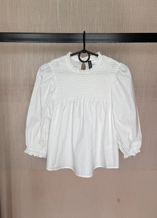 Новая хлопковая блуза mango h&m