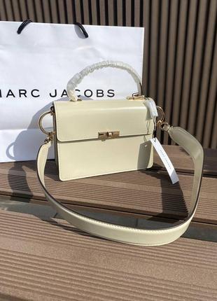 Сумка женская marc jacobs the snapshot white brown