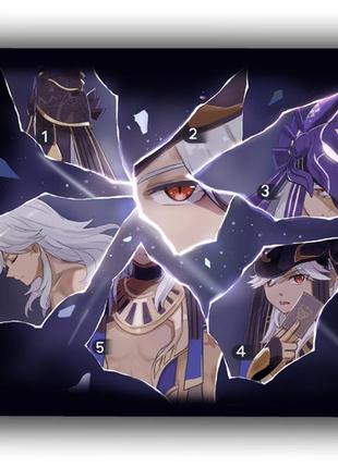 Коврик компьютерный сайно геншин импакт genshin impact 18х22 см (k193)