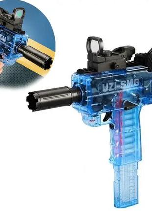 Електричний іграшковий пістолет uzi smg з м'якою кулею4 фото