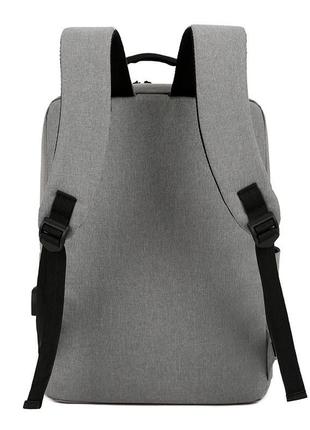 Рюкзак городской с отделом для ноутбука 15,6" серый ( код: ibn031s )6 фото