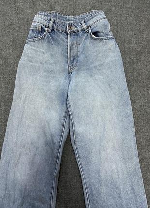 Невероятно красивые трендовые стильные прямые джинсы в нежном голубом цвете от h&amp;m4 фото