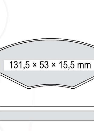 Гальмівні колодки дискові передні dafmi amulet (d216sm)