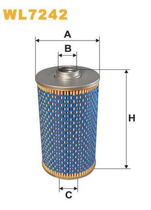 Фильтр масляный bmw serie 5 (e34), serie 7 (e32), serie 7 (e38), serie 8 (e31) wix filters - (wl7242)