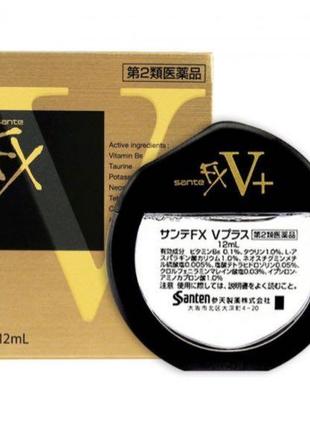 Японські краплі для очей з вітаміном b6 sante fx v plus 12 мл