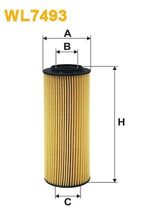 Фільтр оливний hyundai ix55 3.0crdi wix filters — (wl7493)