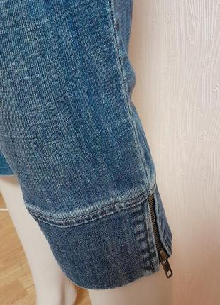 Стильные джинсовые бриджы autentic denim marks&spencer fashion made in morocco с биркой3 фото