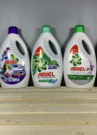 Гель для прання ariel gel concentrated touch of lenor+fresh 5,775l3 фото