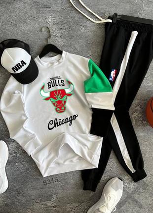 Кепка в подарунок 🎁 чоловічий спортивний костюм комлект chicago bulls nba