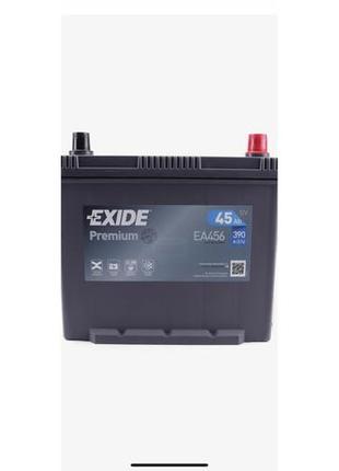 Акумуляторна батарея exide 45ah/390a (235×127×226/+r/ b01) premium азія