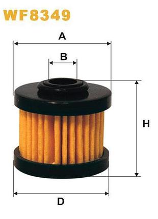 Фильтр топливный filter cartridge for automotive gas installations "romano" - wix filters (wf8349)