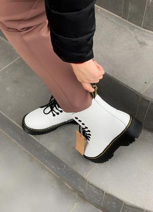 ❄️dr.martens jadon fur❄️женские ботинки на платформе доктор мартинс3 фото