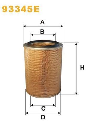 Фільтр повітряний kraz maz — wix filters (93345e)