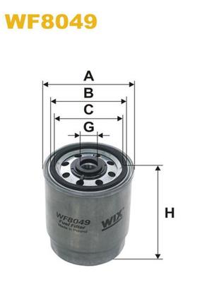 Фильтр топливный bedford astramax/astra van, cf; renault (rvi) b (+messenger); opel ka - wix filters (wf8049)