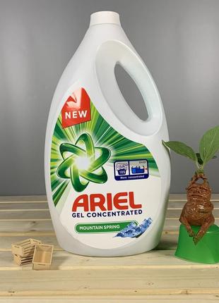 Гель для стирки ariel gel concentrated mountain spring 5,775l